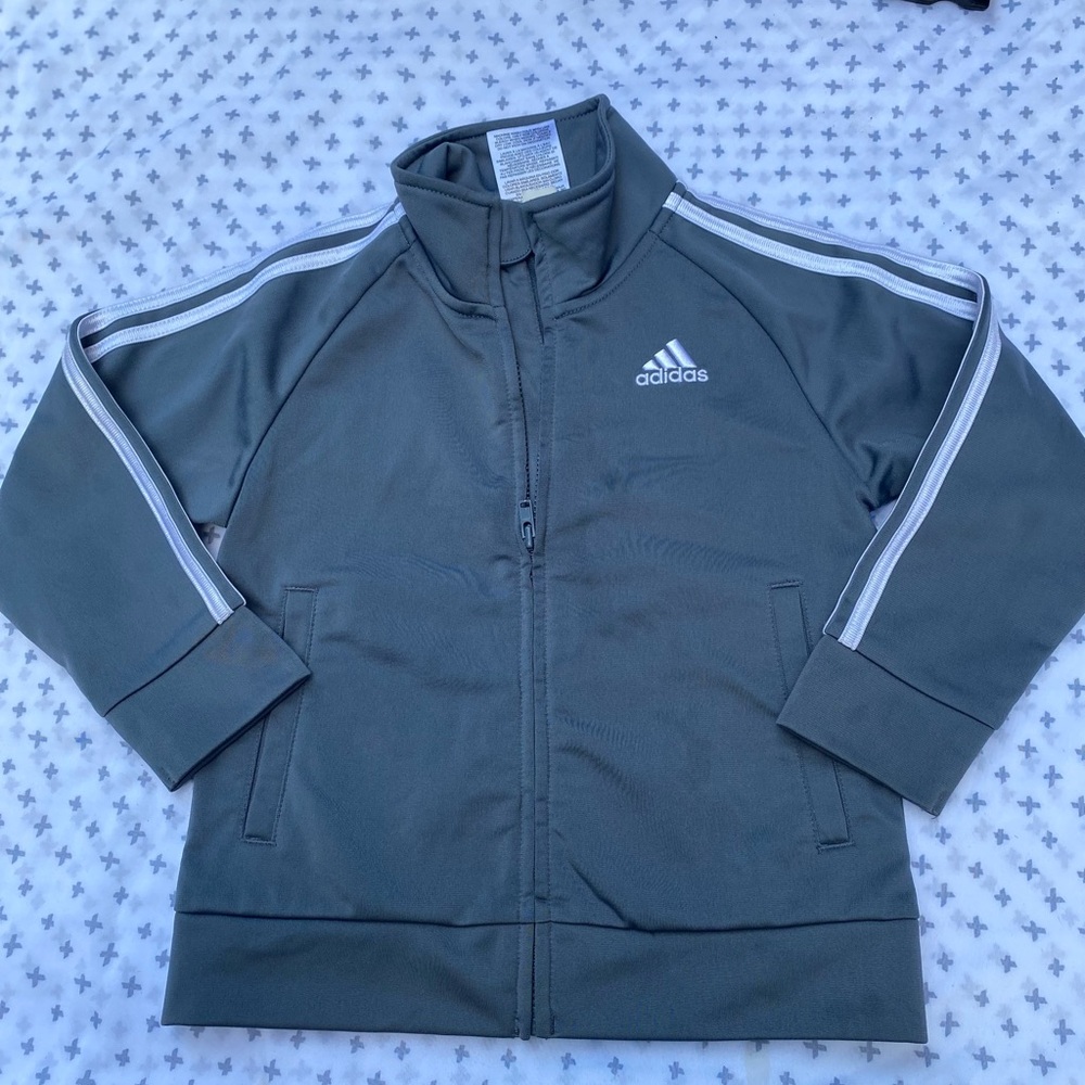 Adidas Kids Dark Gray Track Jacket